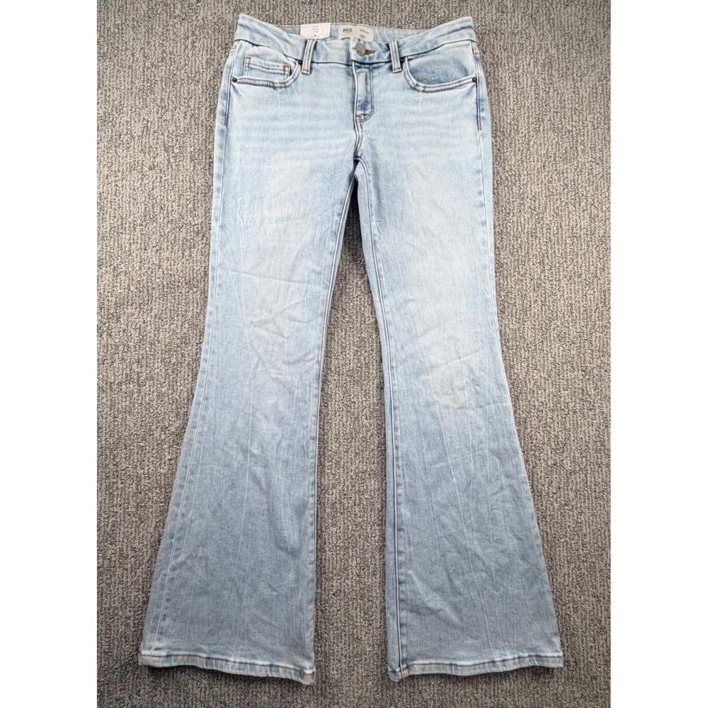 BKE Stella Flare Jeans Women 29*x 34 Light Wash Low Rise Slim Fit ABK2105L
